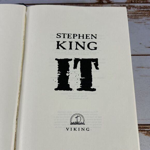 It by Stephen King (1986, Hardcover) FIRST EDITION Dust Jacket True First - Picture 7 of 9